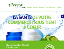 Tablet Screenshot of directa.ca
